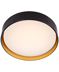 Possini Euro Design Russo 14" Wide Brass Led Ceiling Light