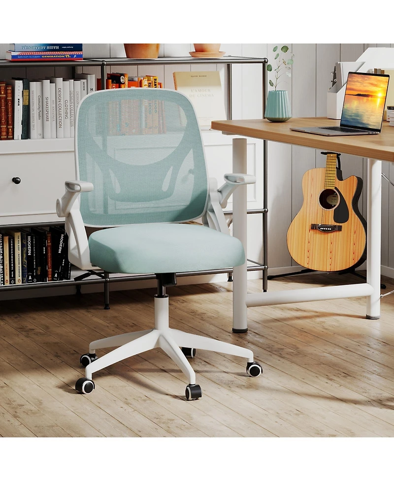 Sugift Ergonomic Computer Desk Chair with Lumbar Support and Arms