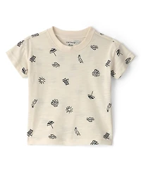 Carter's Baby Boys' Short-Sleeve Top and Shortall, 2-Piece Set