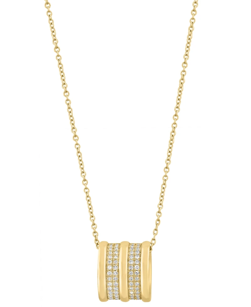 Effy Collection Diamond (1/5 ct. t.w.) Pendant Necklace in 14k Yellow Gold