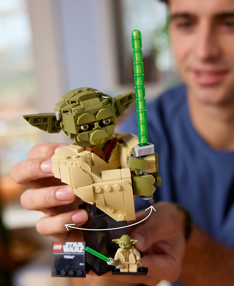 Lego Star Wars: Attack of the Clones Yoda Bust 75438 Building Set, 399 Pieces