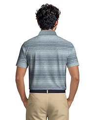 Pga Tour Men's Jaspe Stripe Golf Polo Shirt