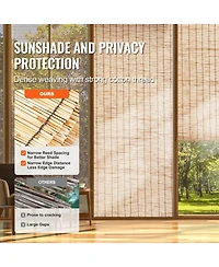 Sugift Reed Fencing, 5.5 x 16.4 ft, Decorative Privacy Fence for Garden