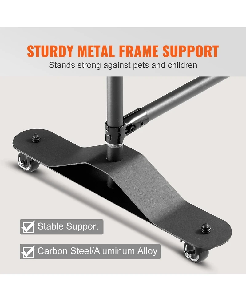 Sugift Portable Room Divider, Panel Divider with Wheels, Freestanding Privacy Screen