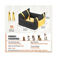 Zeus & Ruta Cat Booster Car Seat 25lb Max Small Feline Travel Ready