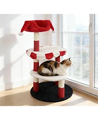 Zeus & Ruta Multi Level Cat Tree with Cozy Perch Scratching Posts Kittens/Cats Playrest