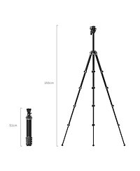SmallRig AP255Pro 5-Section Carbon Fiber Portable Video Tripod