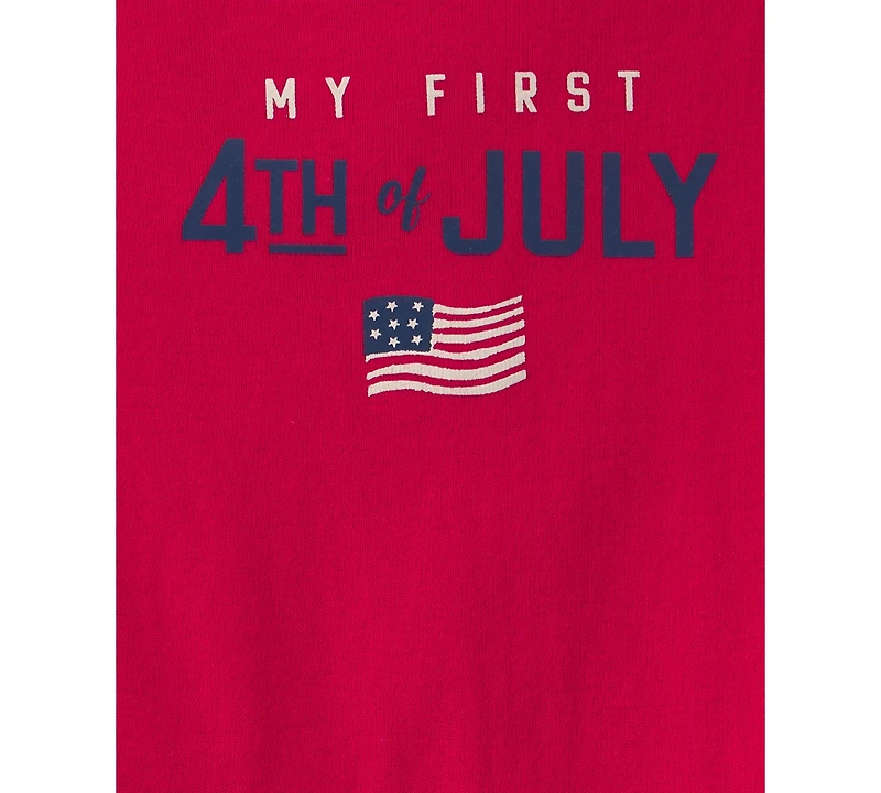 Cater's Baby Boys' or Girls' Fourth of July Short-Sleeve Bodysuit