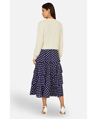 Yumi Women's Eyelash Knit Long Sleeve Cardigan