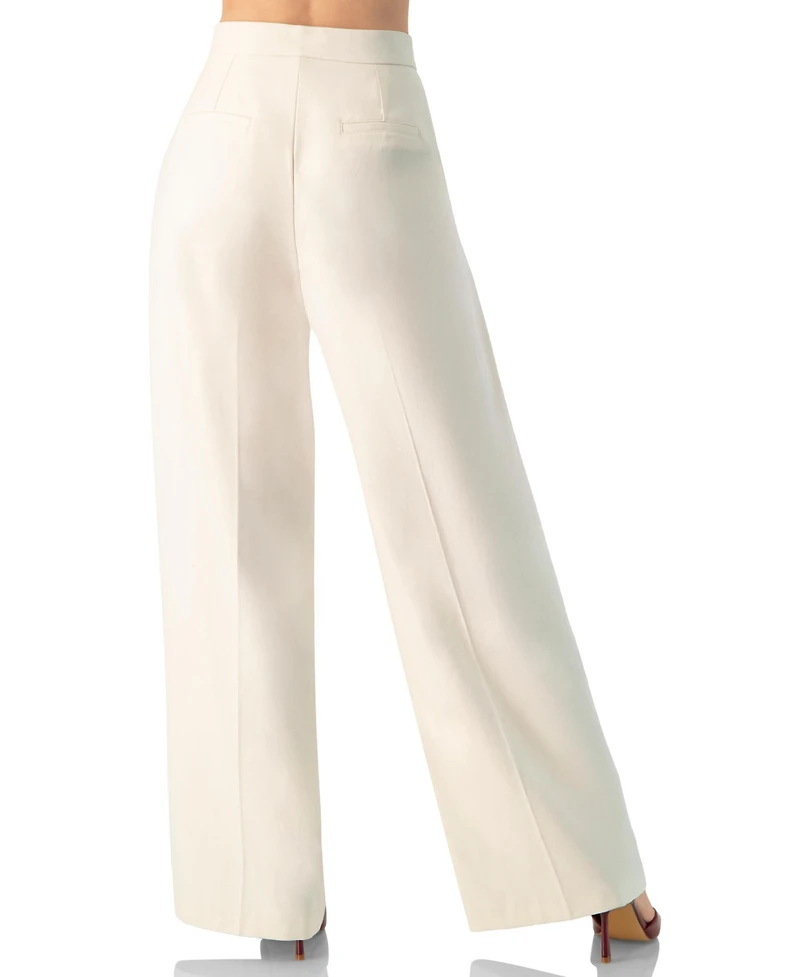 Ivonne Women's Wide-Leg Straight Pants
