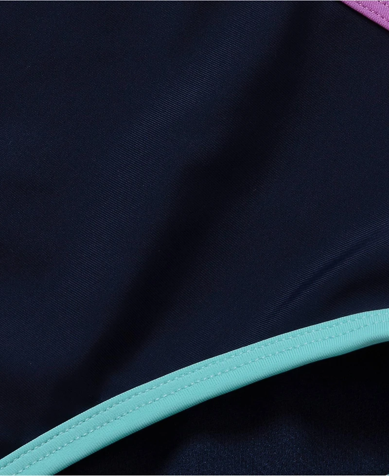 Lands' End Girls Slim Chlorine Resistant Contrast Bikini Bottoms