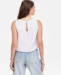 On 34th Women's Gauze Cropped Bubble Tank Top, Macy's Exclusive