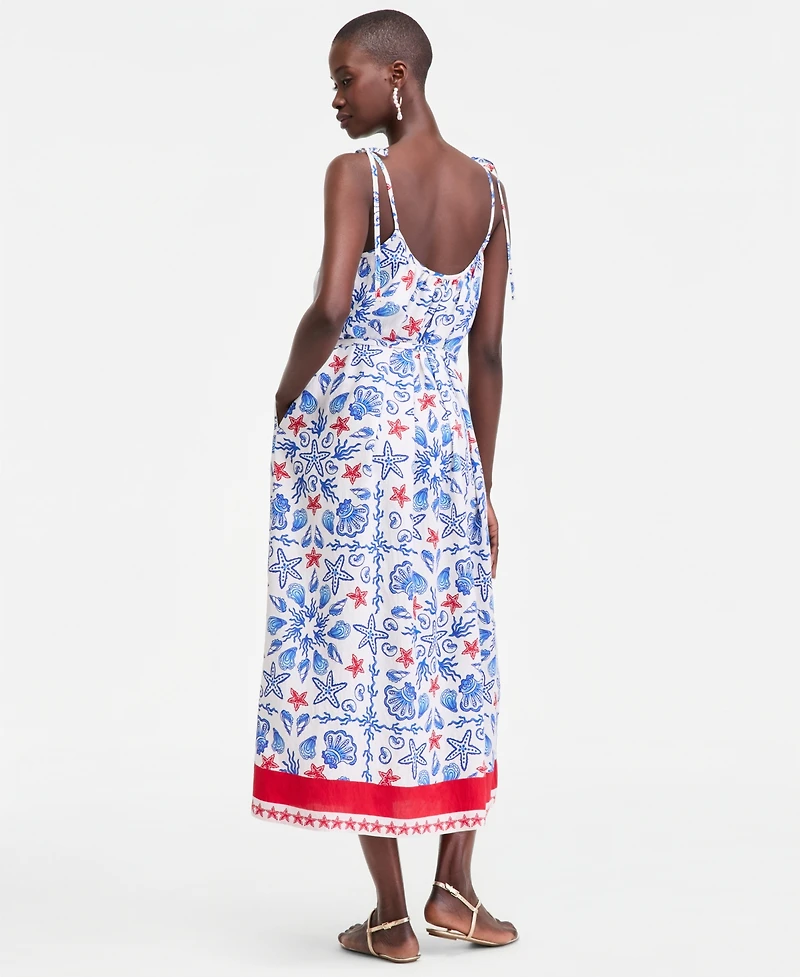 On 34th Women's Seashell Tie-Shoulder Maxi Dress, Macy's Exclusive