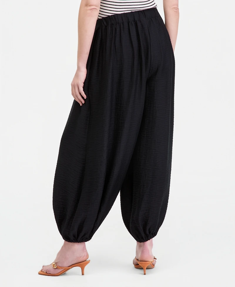 On 34th Women's High Rise Pull Gauze Balloon Pants, Macy's Exclusive