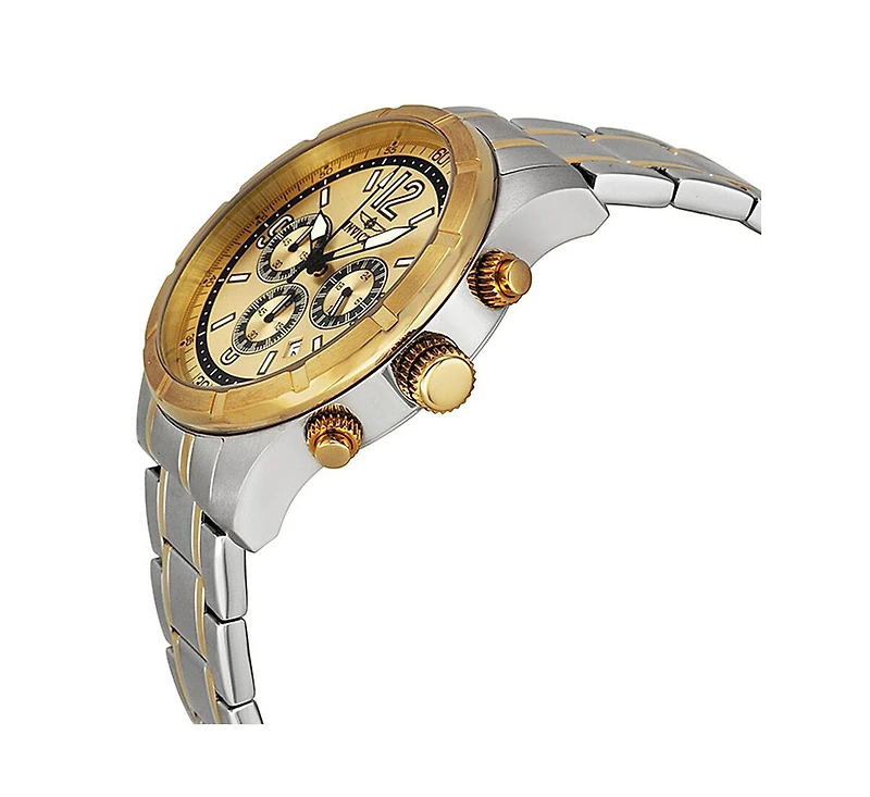 Invicta Men's 11374 Specialty Quartz Chronograph Gold Dial Watch