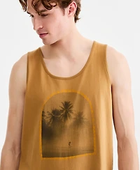 Sun + Stone Men's Cotton Surfer Graphic Tank Top, Macy's Exclusive