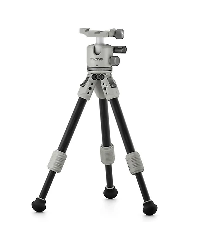 Tilta Tabletop Ball Head with 1-Stage Carbon Fiber Tripod Legs, Snow White
