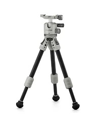 Tilta Tabletop Ball Head with 1-Stage Carbon Fiber Tripod Legs, Snow White
