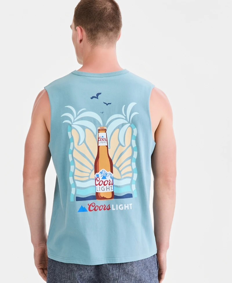 Sun + Stone Men's Cotton Coors Graphic Muscle Tank Top, Macy's Exclusive