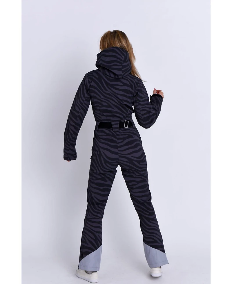 Oosc Women's Chic Ski Suit - Black Tiger