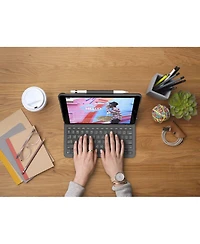 Logitech Slim Folio Protective Bluetooth Keyboard Case for iPad 7th Gen