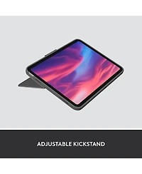 Logitech Combo Touch Backlit Keyboard Case with Trackpad for Apple iPad 10.9" 10th Gen and A16, Oxford Gray