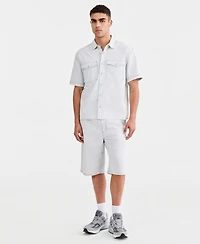 Sun + Stone Men's Cotton Lisbon Relaxed Shirt, Macy's Exclusive