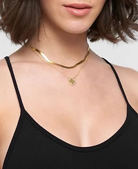 Adornia Gold 2-Piece Clover Pendant and Chain Necklace Set