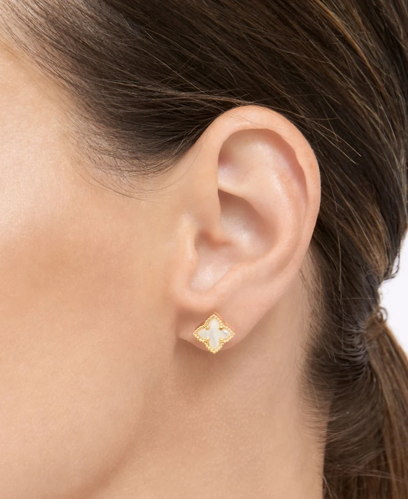 Adornia Gold 2-Piece Flower Necklace and Earrings Set