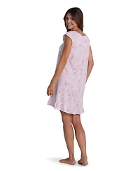 Miss Elaine Women's Printed V-Neck Nightgown