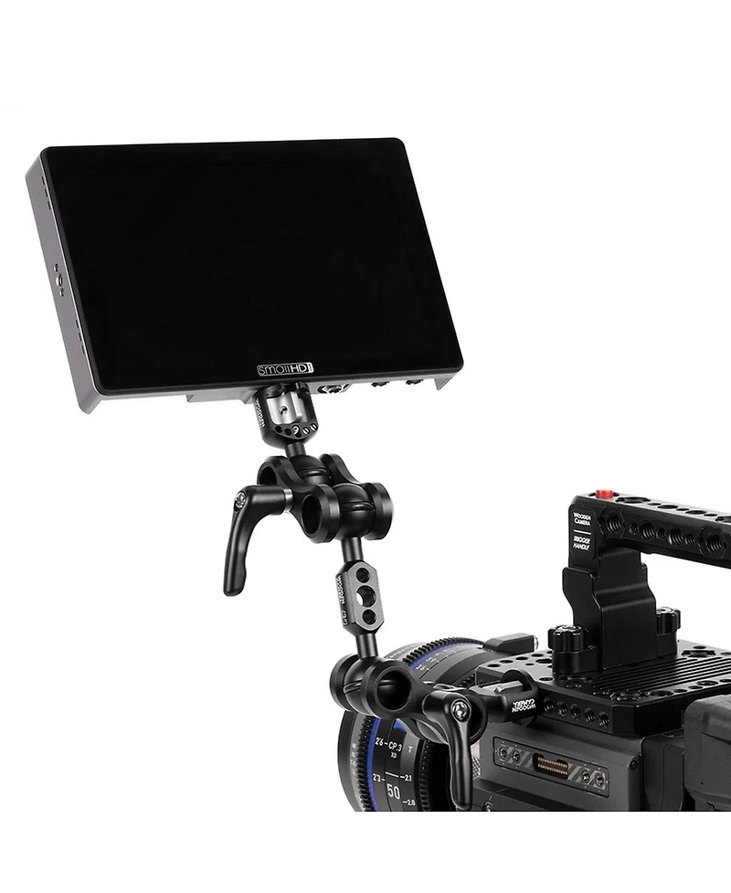 Wooden Camera Universal Ultra Arm 3" Monitor Mount with Combo 1/4-20 and 3/8-16 Screw Knob