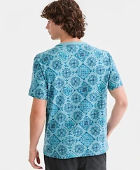 Sun + Stone Men's Ink Medallion Tiles T-Shirt, Macy's Exclusive