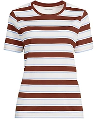 Lands' End Women's Relaxed Supima Cotton Crew Neck T-Shirt