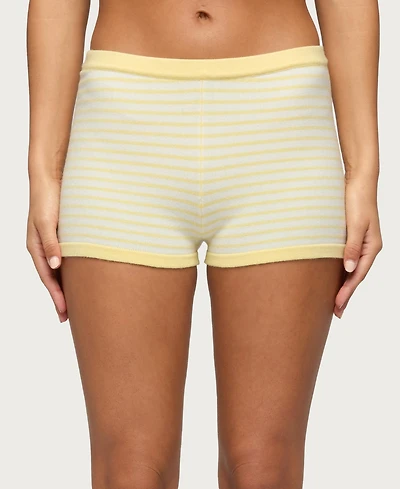 Edikted Women's Camil Striped Knit Shorts