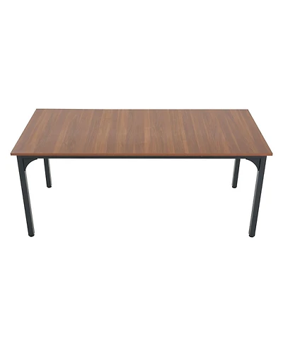 Sugift 71in Rectangle Wood Farmhouse Dining Table for 6-8 People