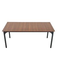 Sugift 71in Rectangle Wood Farmhouse Dining Table for 6-8 People