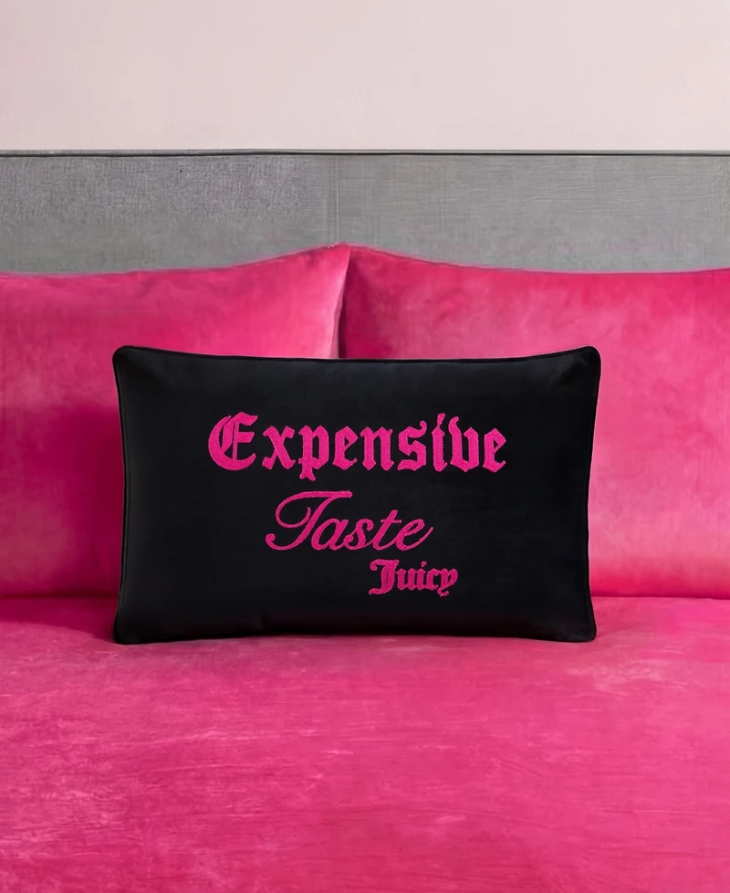 Juicy Couture Shaped Decorative Pillow, 14" x 24"