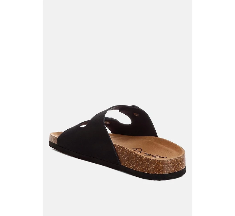 London Rag Women's Gloriosa The Double Strap Slide Sandals