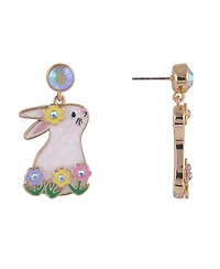 Hallmark Easter Bunny and Flower Earrings
