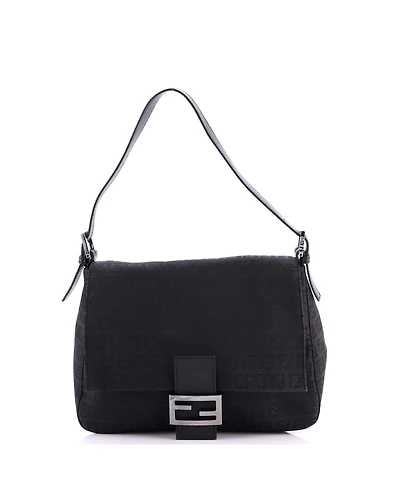 Pre-Owned Fendi Large Mama Forever Bag Zucchino Canvas