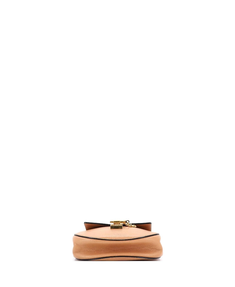 Pre-Owned Chloe Mini Drew Crossbody Bag Leather