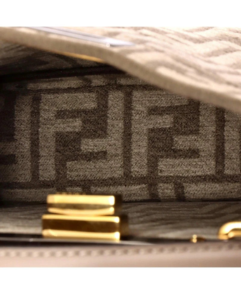 Pre-Owned Fendi Small Peekaboo ISeeU Bag Zucca Tapestry