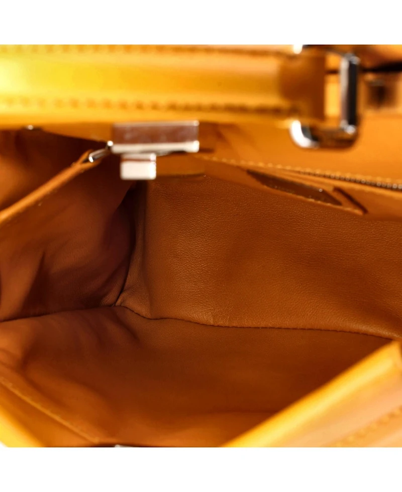 Pre-Owned Fendi Mini Peekaboo Bag Leather