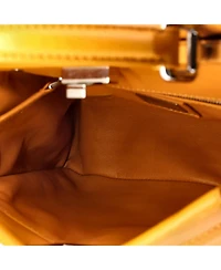 Pre-Owned Fendi Mini Peekaboo Bag Leather