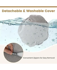 Sugift Three in One Folding Sofa Bed with Washable Cover