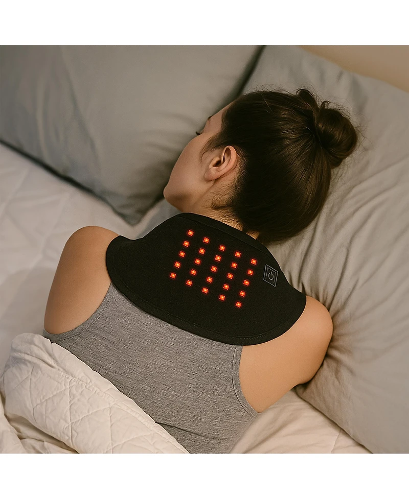 Pursonic Total Neck and Face Rejuvenation: Red Light Therapy Neck Wrap and 7-in-1 Sculpting Wand