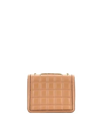 Pre-Owned Gucci Small Deco Chain Flap Bag Mixed Matelasse Leather