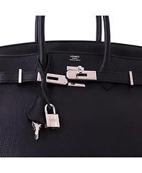 Pre-Owned HERMES Birkin 30 Handbag Togo with Palladium Hardware