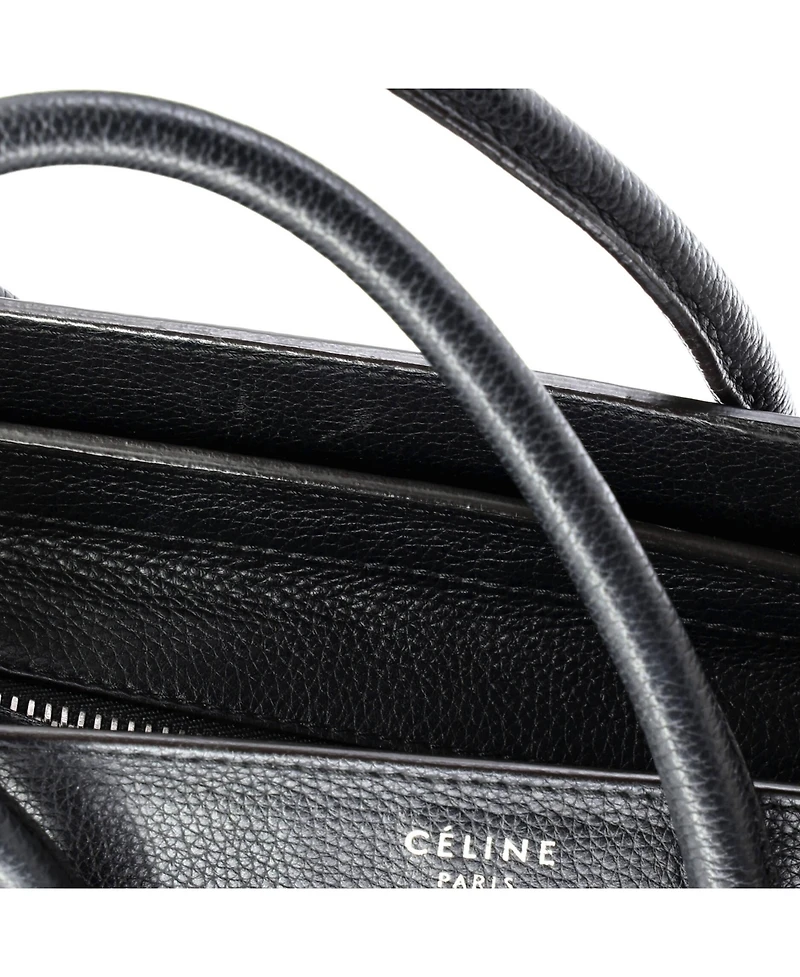 Pre-Owned Celine Micro Luggage Bag Grainy Leather