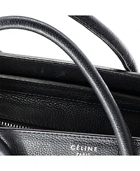Pre-Owned Celine Micro Luggage Bag Grainy Leather